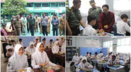 Dandim 0612 Tasikmalaya dan Forkopimda Pantau Langsung Program Makan Sehat di SMPN 2!