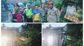 Tanah Longsor Akibat Hujan Deras Terjadi di Kampung Pulosari, Limbangan