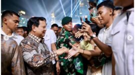 Momen Langka_ Presiden Prabowo Didampingi Titiek Soeharto Rayakan Tahun Baru di Bundaran HI! (Screnshot IG @prabowo)