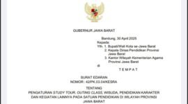 Surat Edaran Nomor 42/PK.03.04/KESRA provinsi Jawa Barat ||| dok : Mediatamanews.id
